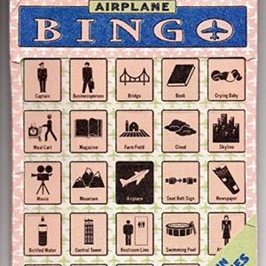 KNOCK KNOCK Airplane Bingo ~ 11 Boards